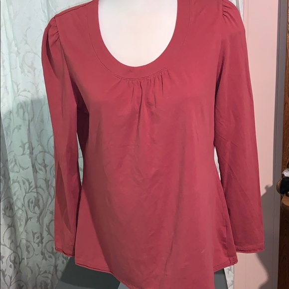 Lightweight long sleeve top rust colour - Picture 2 of 6
